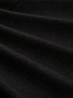 Tom Tailor Shirts*Loose Fit Langarmshirt mit Glitzer-Effekt deep black