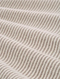 Tom Tailor Pullover & Sweatshirts*Loose Fit Strickpullover mit Stehkragen soft taupe rib structure