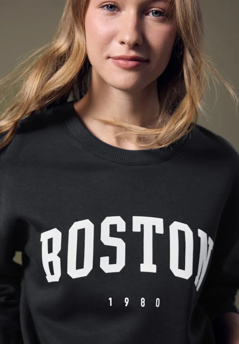 STREET ONE STUDIO Pullover & Sweatshirts*Loose Fit Sweatshirt Black