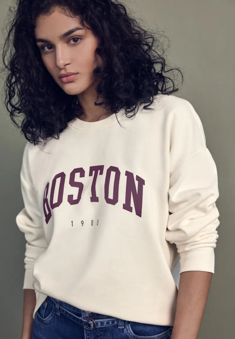 STREET ONE STUDIO Pullover & Sweatshirts*Loose Fit Sweatshirt soft beige