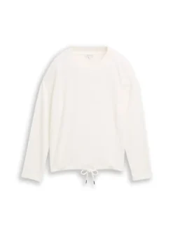 Tom Tailor Pullover & Sweatshirts*Loose Fit Sweatshirt whisper white