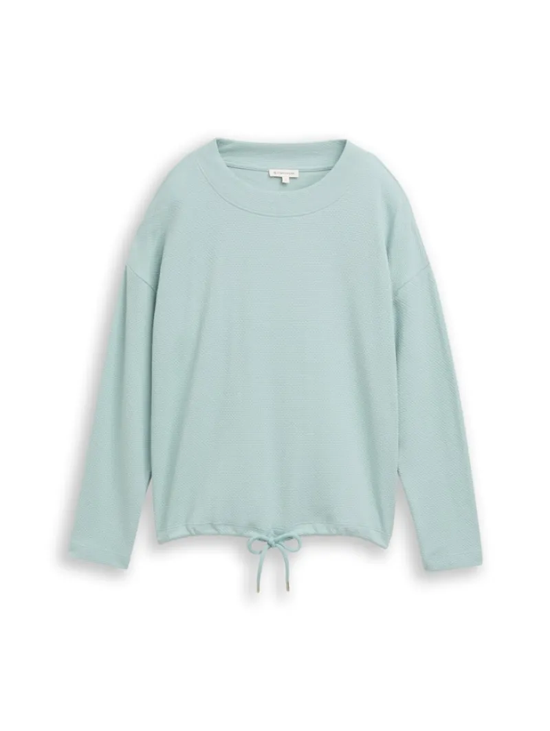 Tom Tailor Pullover & Sweatshirts*Loose Fit Sweatshirt white moss
