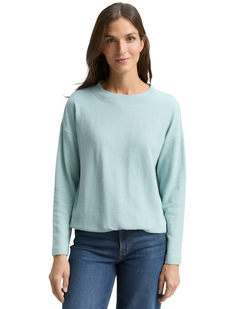 Tom Tailor Pullover & Sweatshirts*Loose Fit Sweatshirt white moss