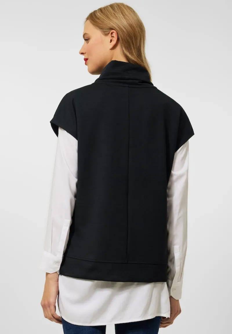 Street One Pullover & Sweatshirts*Loose Fit Sweatweste Black