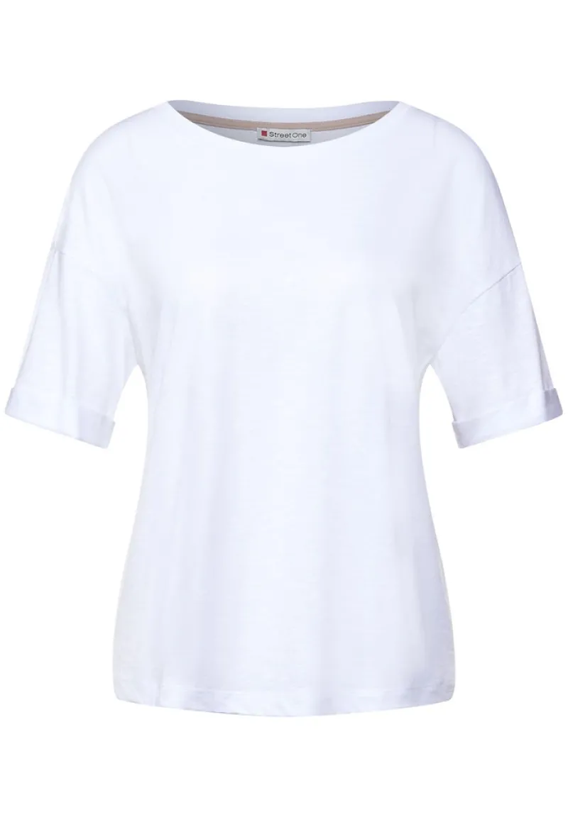 Street One Shirts*Loose Fit T-Shirt white