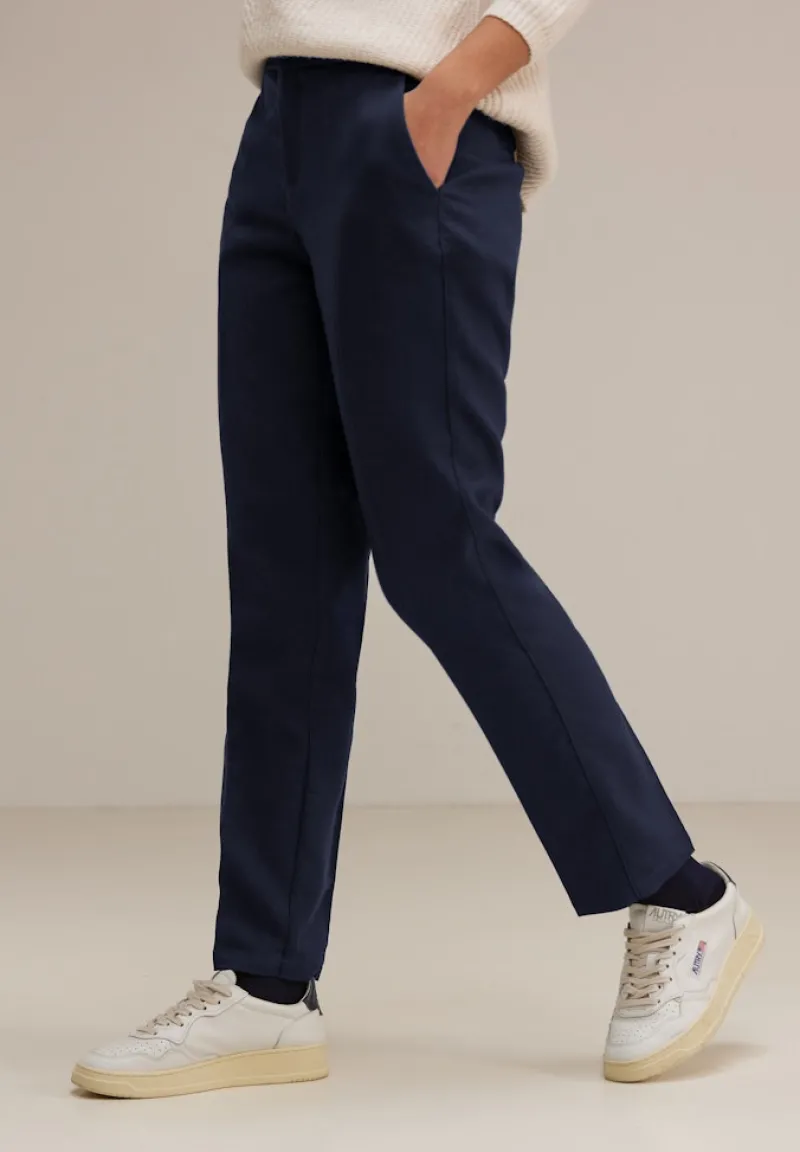 Street One Hosen*Loose Fit Twillhose deep blue