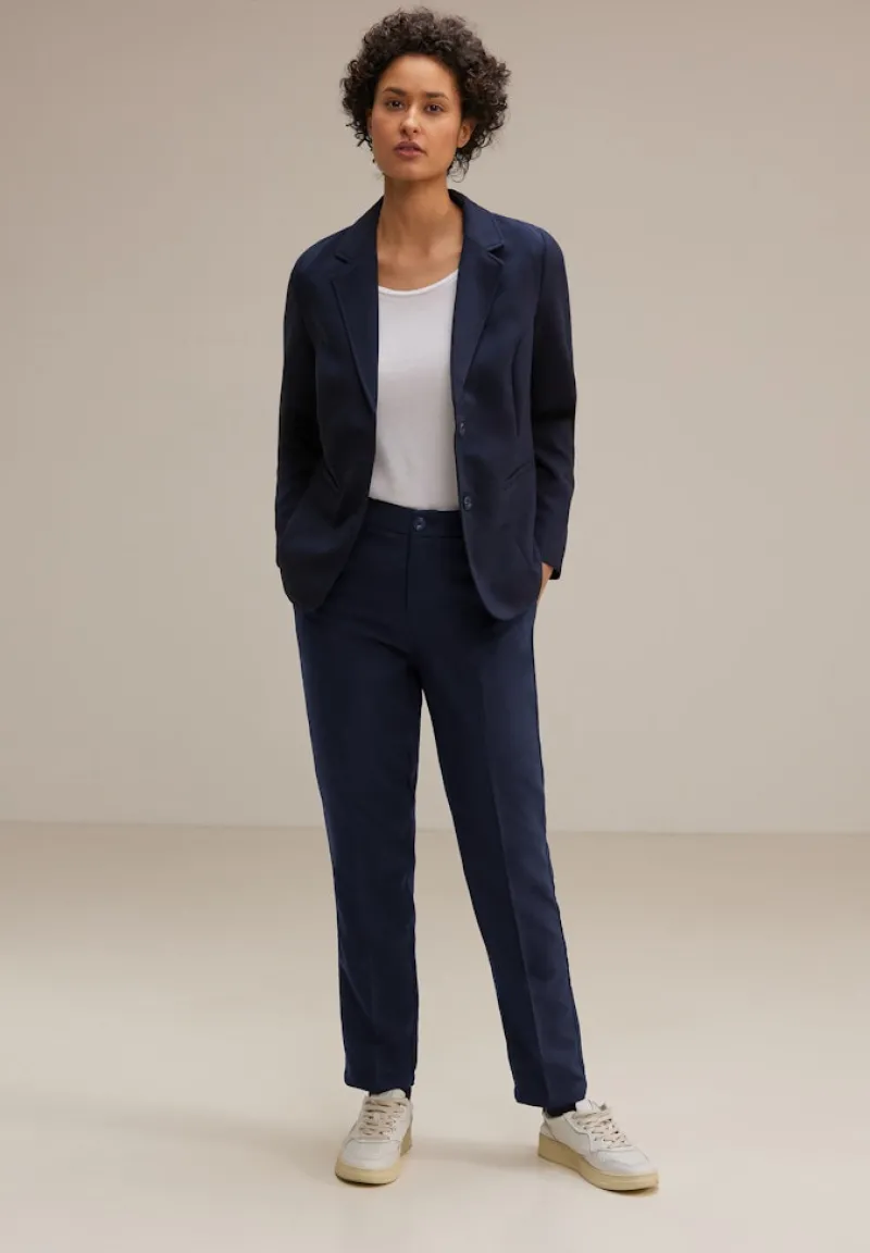 Street One Hosen*Loose Fit Twillhose deep blue