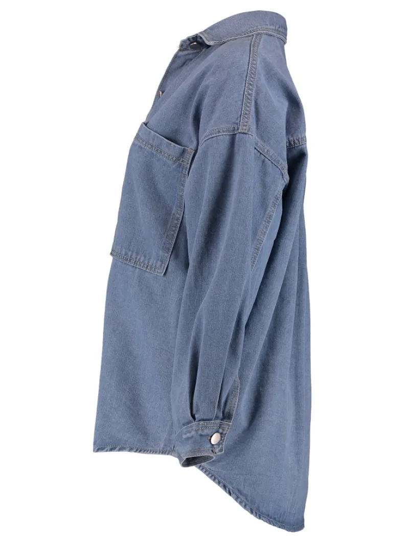 Hailys Blusen*LS C BL De44mina mblue