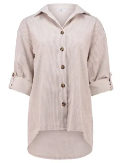 Hailys Blusen*LS P BL Ro44bina cream