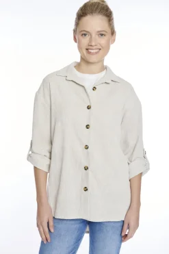 Hailys Blusen*LS P BL Ro44bina cream