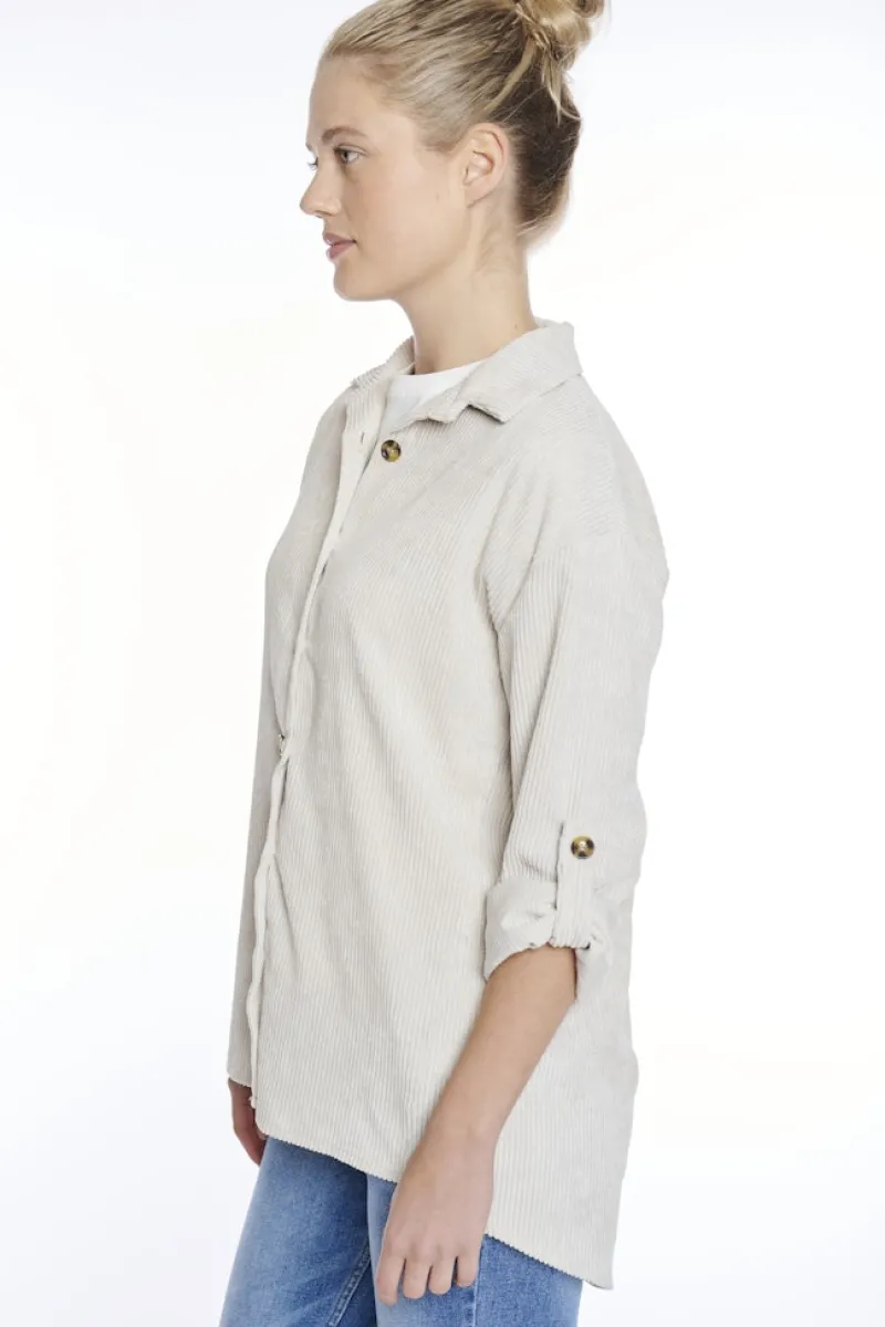 Hailys Blusen*LS P BL Ro44bina cream