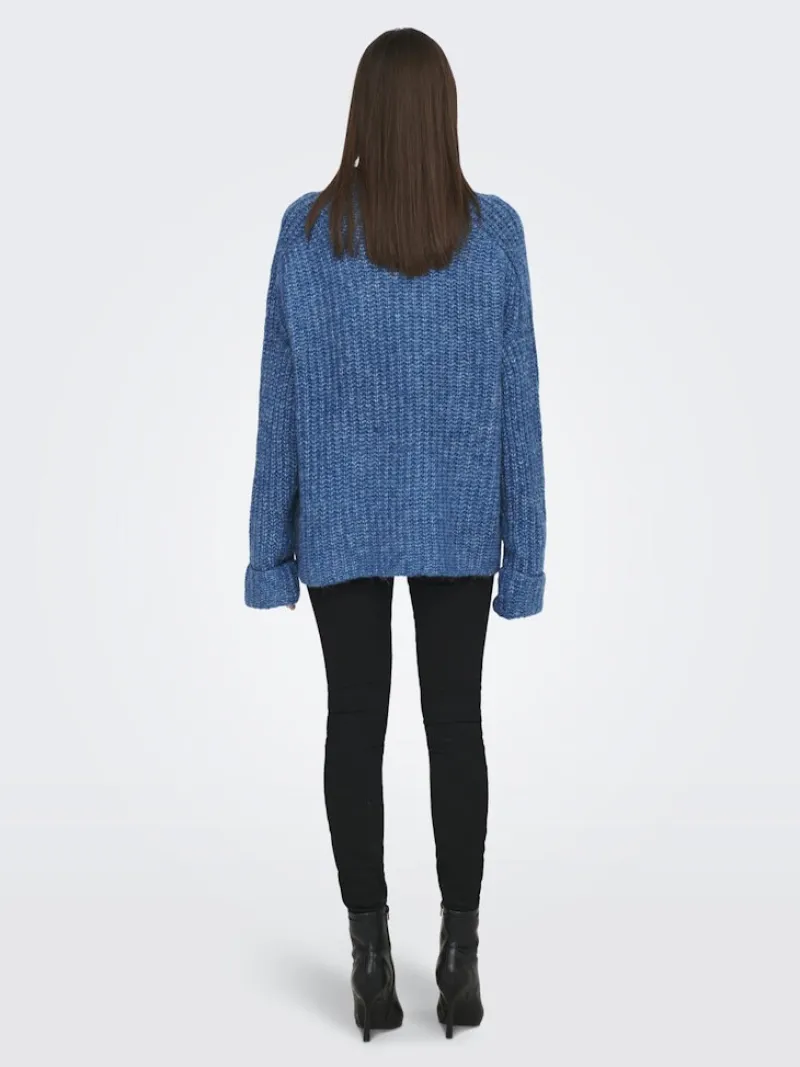 La Strada Unica Pullover & Sweatshirts*LSUANAIS WOOL L/S HIGHNECK PULLOVER KNT blue sapphire