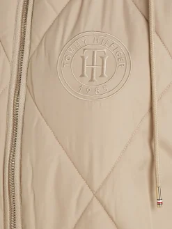 Tommy Hilfiger Westen*LW SORONA QUILTED LONG VEST Beige