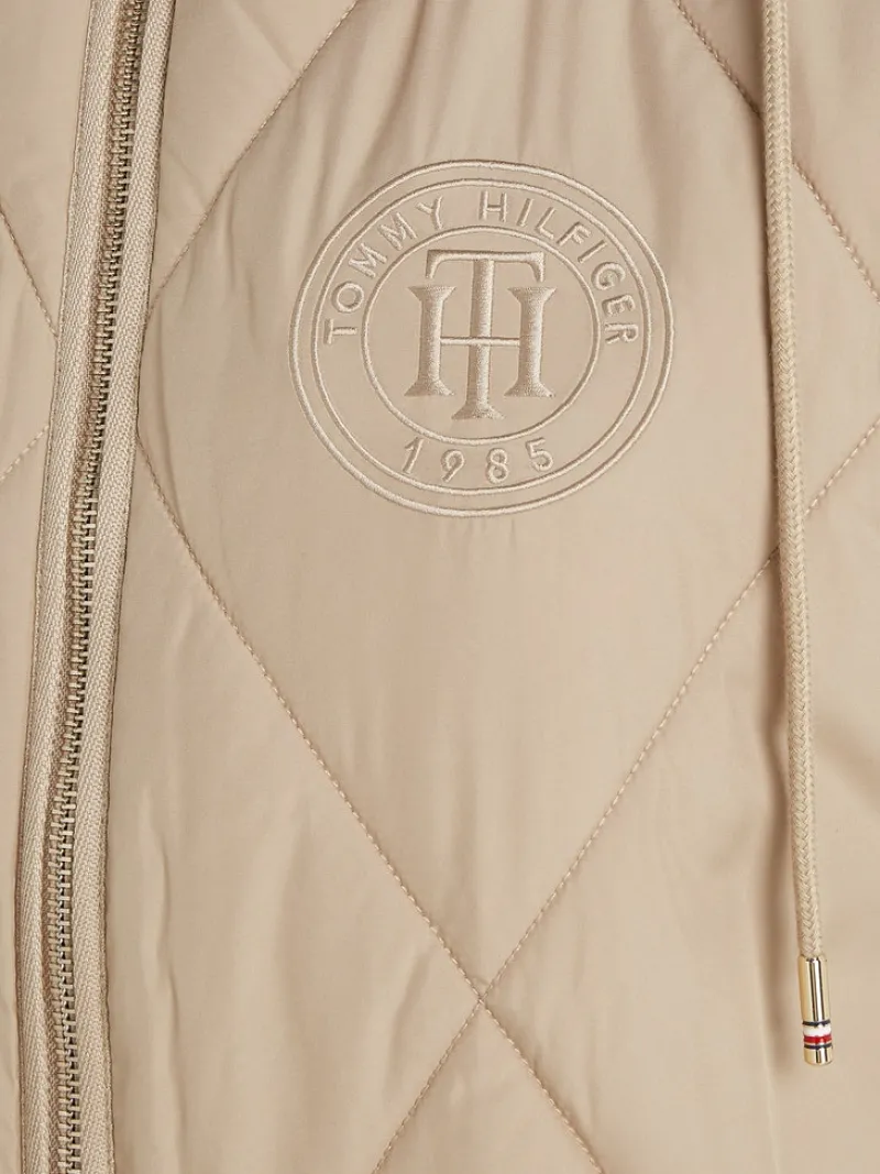 Tommy Hilfiger Westen*LW SORONA QUILTED LONG VEST Beige