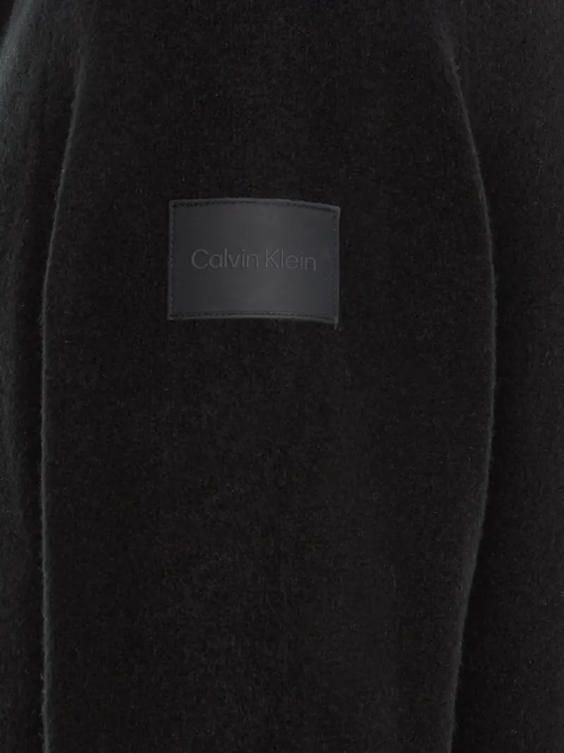 Calvin Klein Pullover & Sweatshirts*LYCRA BLEND BUTTON QUARTER ZIP ck black