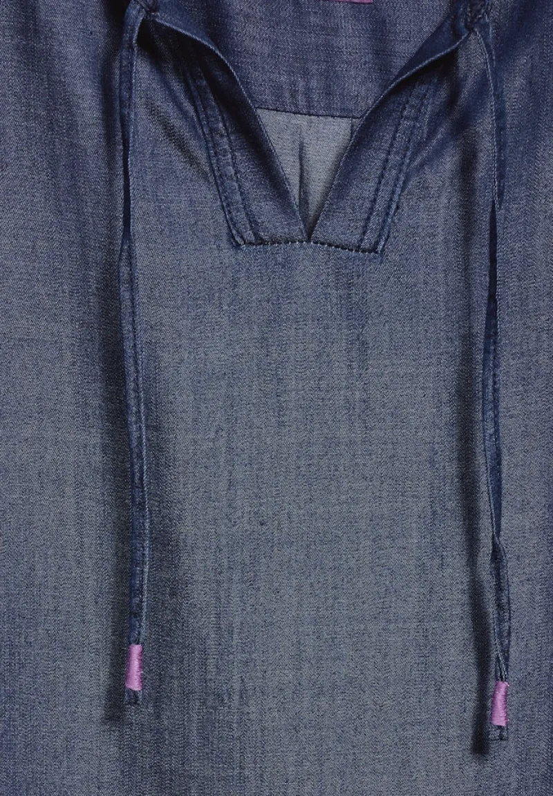 Cecil Blusen*Lyocell-Bluse dark blue wash