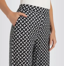 MAC Hosen*JEANS - CHIARA, Jersey print Schwarz