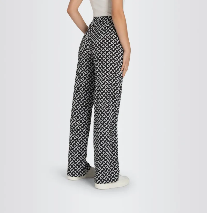 MAC Hosen*JEANS - CHIARA, Jersey print Schwarz