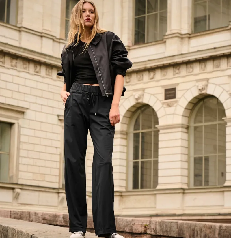 MAC Hosen*JEANS - EASY WIDELEG, Premium techno stretch Schwarz