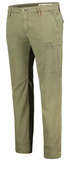 MAC Hosen|Big Boys*JEANS - Lennox Cargo , Canvas Stretch Grün