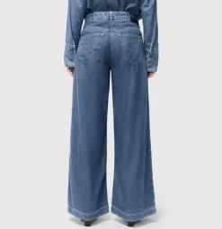 MAC Hosen*JEANS - WENDY, Fluid tencel Blau