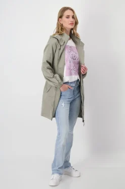 Monari Jacken*Mantel mit Gürtel sage