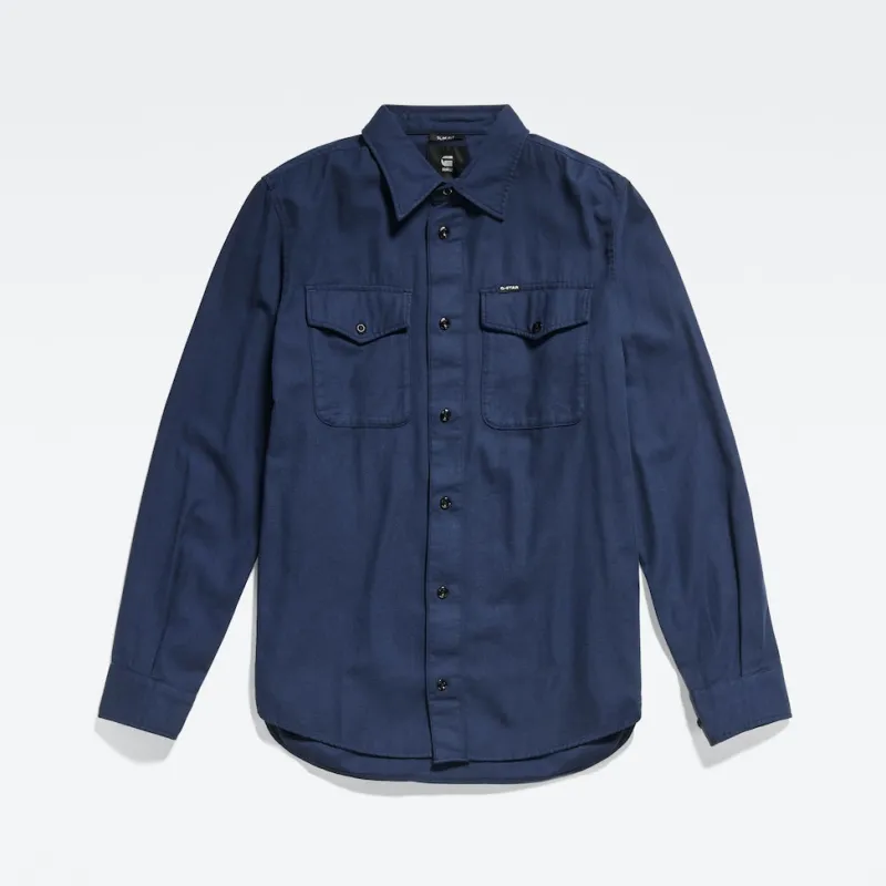 G-star Raw Hemden*Marine Slim Shirt ls sartho blue gd