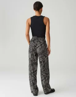 Opus Hosen*Marou palm leaves Black