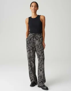 Opus Hosen*Marou palm leaves Black