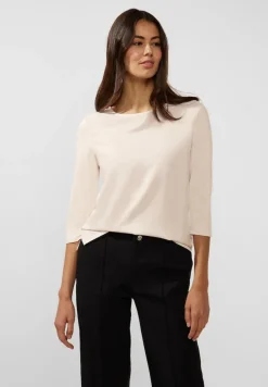 Street One Shirts*Materialmix Basic Shirt lucid white