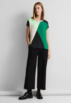 Street One Shirts*Materialmix Printshirt fresh spring green