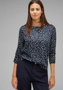 Street One Shirts*Materialmix Shirt deep blue