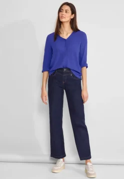 Street One Shirts*Materialmix Shirt intense royal blue