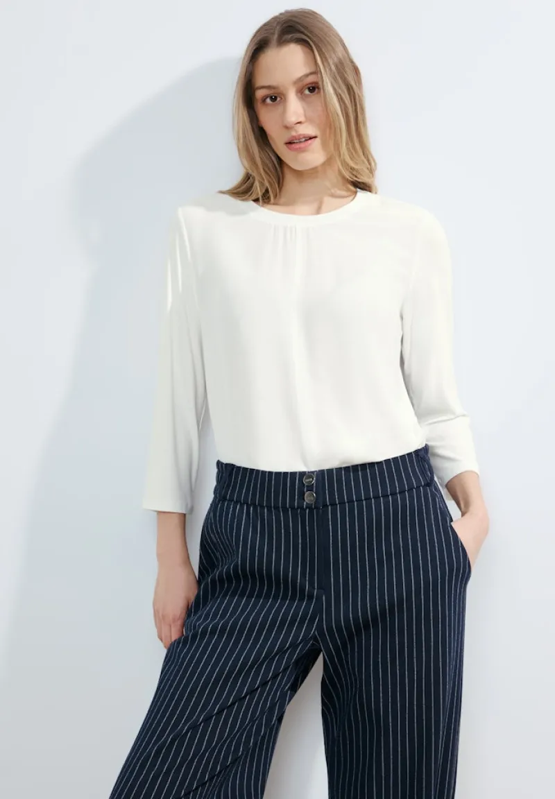 Cecil Shirts*Materialmix Shirt vanilla white