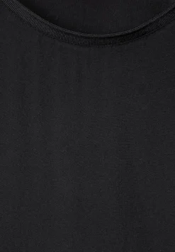 Street One Shirts*Materialmix T-Shirt Black