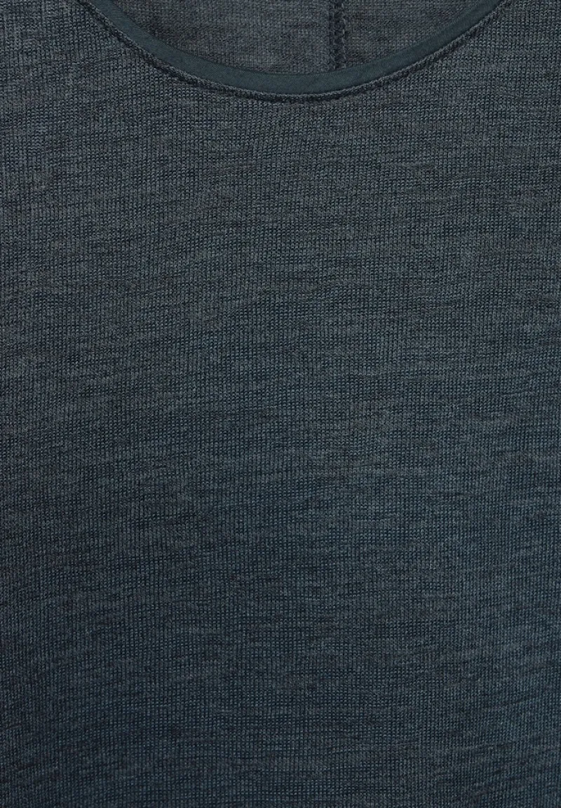 Street One Shirts*Materialmix T-Shirt cool vintage green