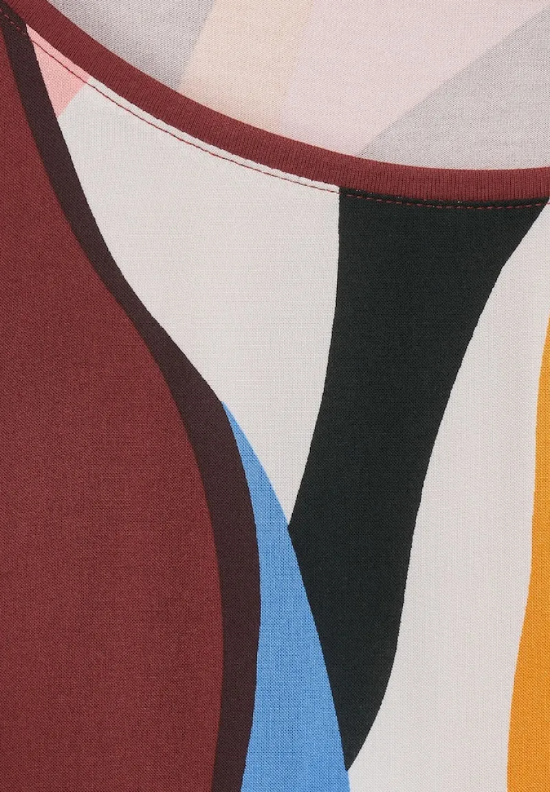 Street One Shirts*Materialmix T-Shirt foxy red