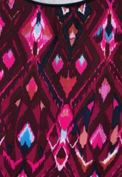 Street One Shirts*Materialmix T-Shirt tamed berry