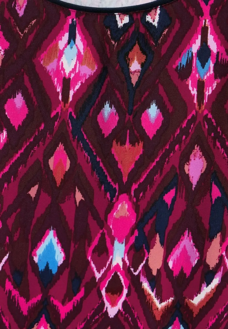 Street One Shirts*Materialmix T-Shirt tamed berry