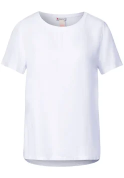 Street One Shirts*Materialmix T-Shirt white