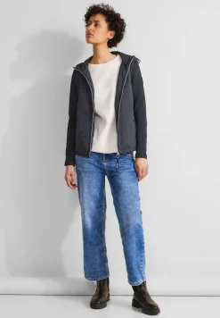 Street One Jacken*Materialmix Windbreaker gravity blue