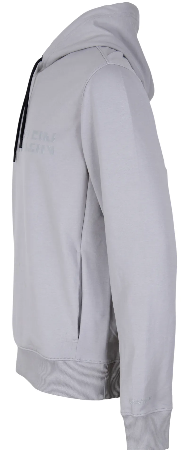 Calvin Klein Pullover & Sweatshirts*MATT SHINE SPLIT LOGO HOODIE grey fog