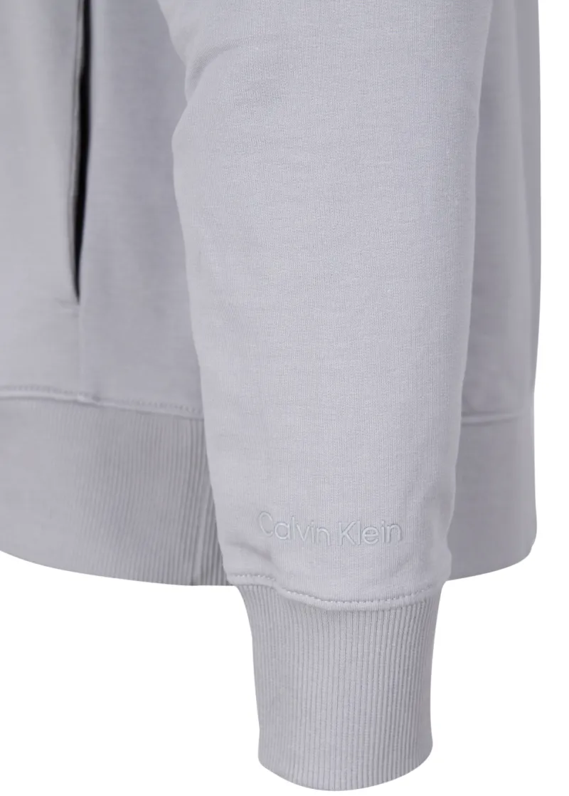 Calvin Klein Pullover & Sweatshirts*MATT SHINE SPLIT LOGO HOODIE grey fog