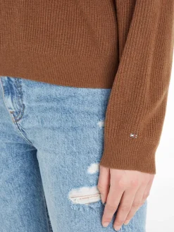 Tommy Hilfiger Pullover & Sweatshirts*MD WOOL CASH C-NK SWEATER natural cognac