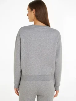 Tommy Hilfiger Pullover & Sweatshirts*MDN REG VARSITY FLOCK SWEATSHIRT light grey htr