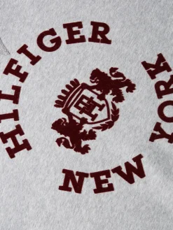 Tommy Hilfiger Pullover & Sweatshirts*MDN REG VARSITY FLOCK SWEATSHIRT light grey htr