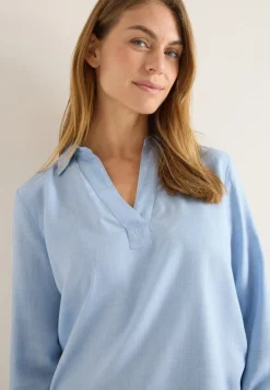 Cecil Blusen*Melange Bluse light sky blue melange