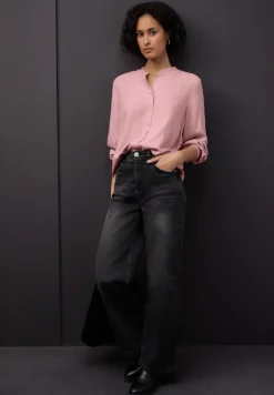 Street One Blusen*Melange Bluse mit Rüschen powder pink mel.