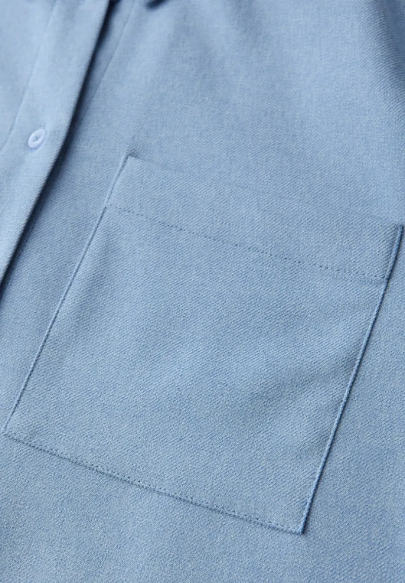 Street One Blusen*Melange Bluse mit Tape frosted blue mel.