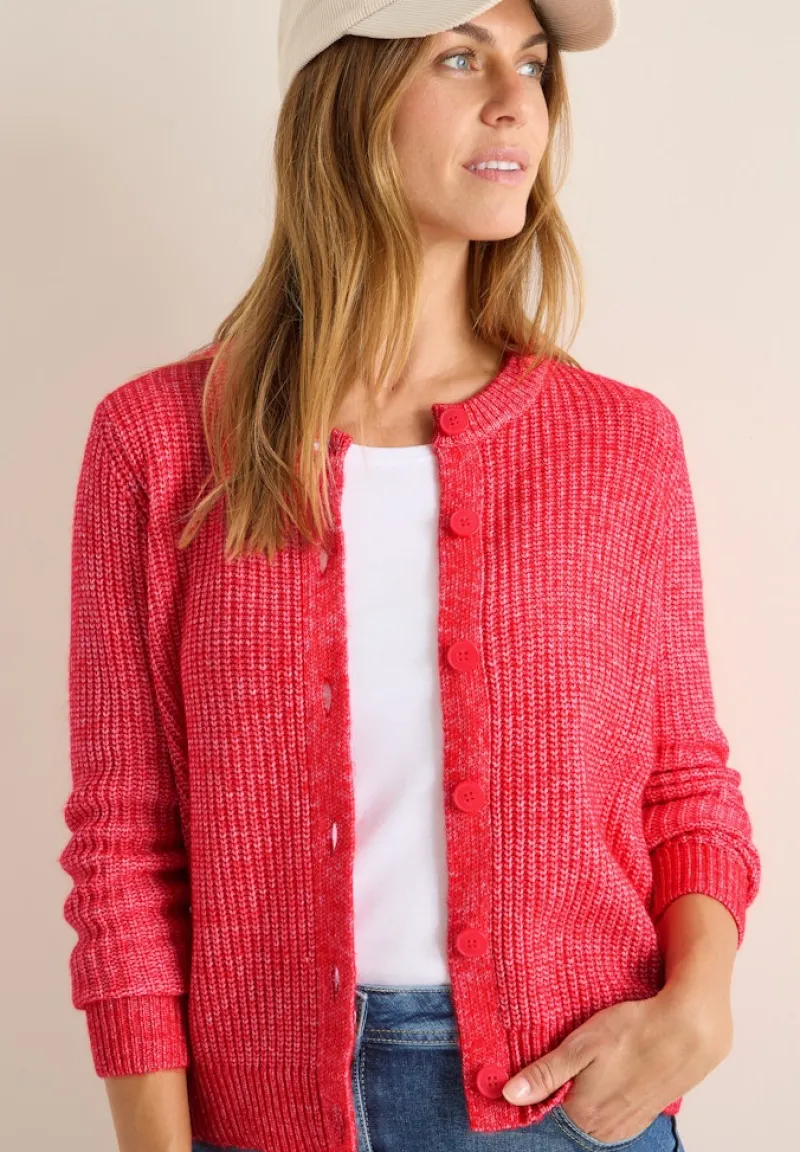 Cecil Pullover & Sweatshirts*Melange Cardigan fiery red melange